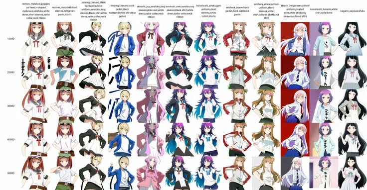 raimon_matataki,goggles on head,v-shaped eyebrows,serafuku,white dress,short sleeves,sailor collar,neck ribbon, solo, 1girl, cowboy shot, white background, simple background, looking at viewer, beautiful eyes, hand on hip,
<lora:hoshikuzu-diag_oft-bundle-10000:1:1>