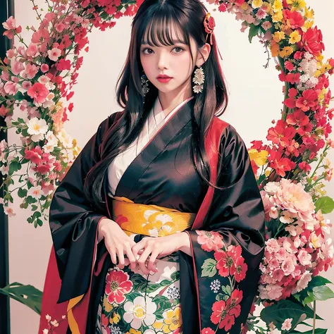 sheg,a woman in a kimono standing in front of a large flower arrangement, anime style
<lora:anySheg_v10:0.9>, beautiful woman, ((solo)), ((1girl)), best quality, ultra high res, 8K, masterpiece, sharp focus, clear gaze