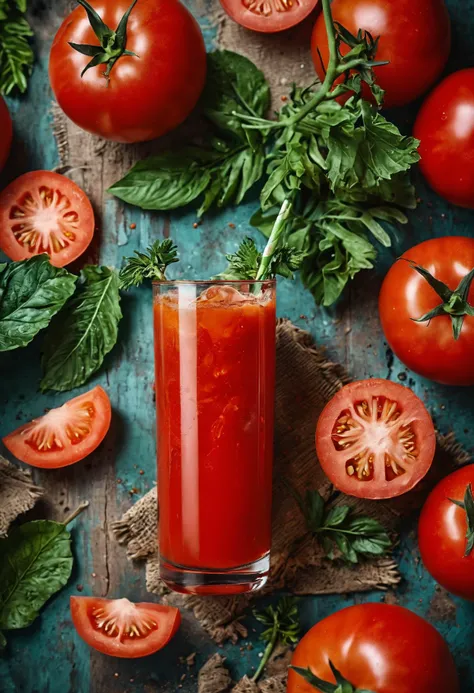 vibrant photo of Tomato juice with tropical twist <lora:add-detail-xl:1> <lora:MJ52:0.5>