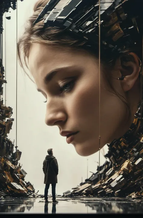 photography best quality, cinematic still, filmed by [David Fincher], therapy session, day, wide-angle shot, 35mm by Russ Mills, photo by Ashraful Arefin, Anna Nemoy, a sculpture by Antonio Canova