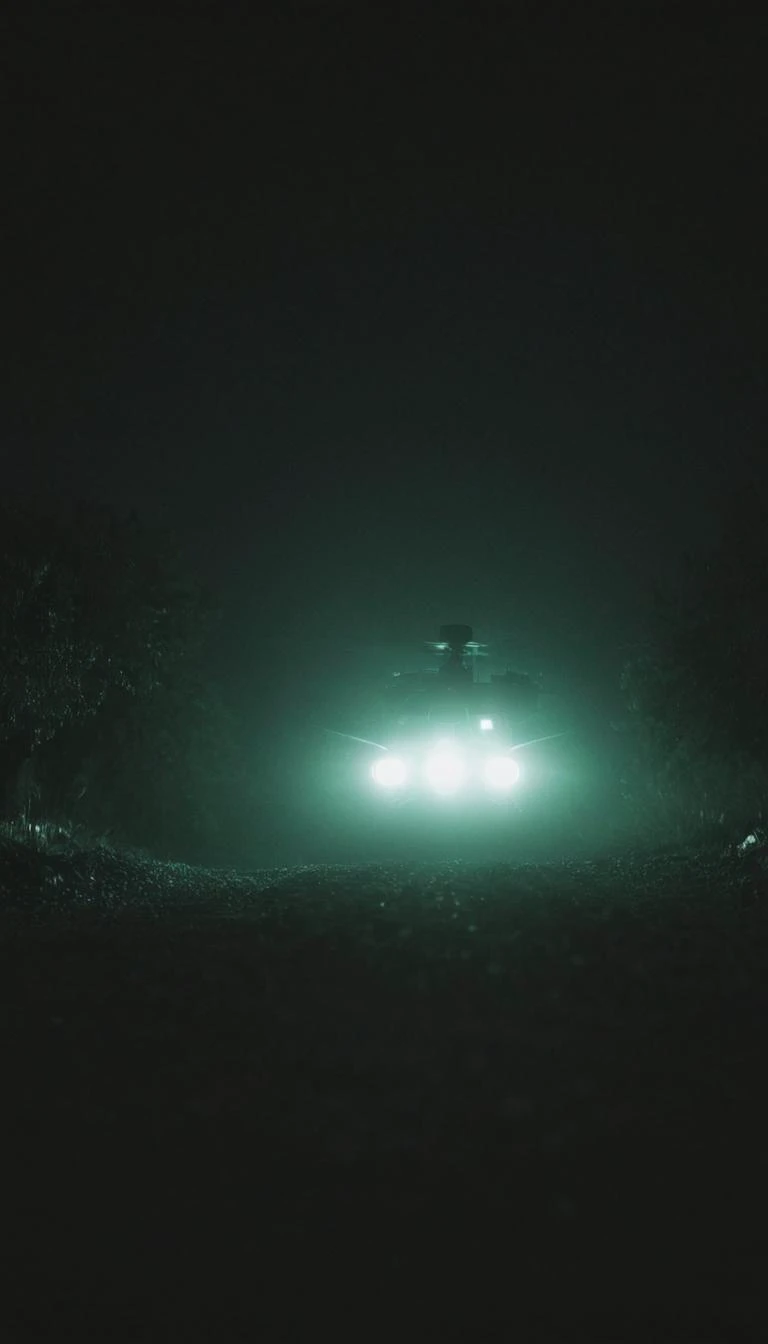 a very blurry, grainy and low resolution night vision scene with a dark green hue, close up angle, old digital camera style,intense motion blur, old analog photo, long exposure, glowing night vision, depicting a shadowy figures of soldiers in full tactical gear are running. motion blur. In the desert. Night time with a starry dark sky. The entire scene should have a blurry, grainy, low-resolution appearance of degraded night vision footage, with indistinct details and a motion blur to enhance the feeling of covert operations in a tense, secretive atmosphere. motion blur, film grain, low res, digital noise, military vehicles, black helicopter, night vision style, motion blur, helicopters, long exposure, low light <lora:- SDXL - vanta-black_contrast_V3.0:0.5> <lora:soaked_brand_pee:0.5>