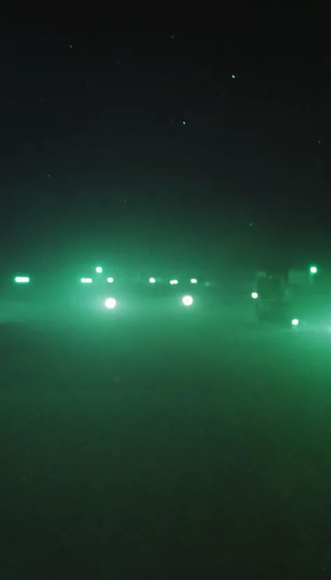 a very blurry, grainy and low resolution night vision scene with a dark green hue, close up angle old digital camera style, military vehicles, intense motion blur, old analog photo, long exposure, glowing night vision, depicting a shadowy figures of soldiers in full tactical gear are running. motion blur. In the desert. Night time with a starry dark sky. The entire scene should have a blurry, grainy, low-resolution appearance of degraded night vision footage, with indistinct details and a motion blur to enhance the feeling of covert operations in a tense, secretive atmosphere. motion blur, film grain, low res, digital noise, night vision style, motion blur, helicopters, long exposure, low light <lora:- SDXL - vanta-black_contrast_V3.0:0.5> <lora:soaked_rum:0.8>