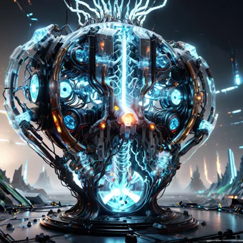 ((best quality)), ((masterpiece)), ((realistic,digital art)), (hyper detailed),teslapunkai DonMM4ch1n3W0rldXL Colossal Conveyance, Frosted Glass, Hazard Lights, Stone, Timeless, Arctic White, Holographic Glitter,, octane rendering, raytracing, volumetric lighting, Backlit,Rim Lighting, 8K, HDR, <lora:TeslaPunkAIXLv2:0.7> <lora:DonMM4ch1n3W0rldXL:0.65>