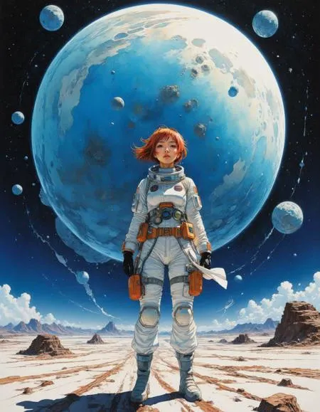 by Katsuhiro Otomo and Tsutomu Nihei, a beautiful ethereal female character exploring an otherworldly distant planet, wide angle, hyper detailed, anime poster art, bold lines, expressive drawing, award winning, (intricate details, masterpiece, best quality:1.4),
looking at viewer, dynamic pose
<lora:add-detail-xl:1> <lora:xl_more_art-full_v1:0.5> <lora:NicolaSamori:0.5> in the style of nicola samori <lora:looking_at_viewer:2>