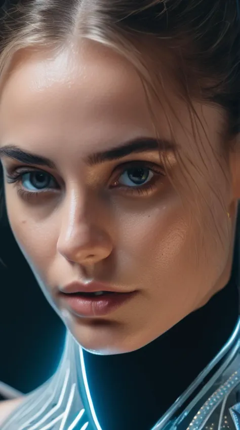 Close up Portrait, 8k quality, CyberPunk Astral Angel of Estonia, white flowing transparent linen gown, CyberPunk Graphic Novel Cover Art style, demur petite dainty body, Display of Powers, willa holland, ((slim, petite)), photorealistic, photo, masterpiece, realistic, realism, photorealism, high contrast, photorealistic digital art trending on Artstation 8k HD high definition detailed realistic, detailed, skin texture, hyper detailed, realistic skin texture, armature, best quality, ultra high res, (photorealistic:1.4),, high resolution, detailed, raw photo, sharp re, by nikon d850 film stock photograph 4 kodak portra 400 camera f1.6 lens rich colors hyper realistic lifelike texture dramatic lighting unrealengine trending on artstation cinestill 800