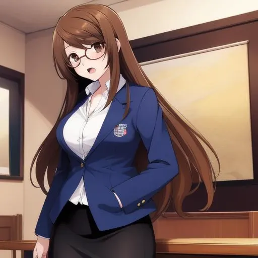 <lora:DisVanish:1>, DisVanishAYA, 1girl, bangs, blue jacket, blush, breast hold, breasts, brown eyes, brown hair, desk, eyebrows visible through hair, formal, glasses, indoors, jacket, large breasts, long hair, looking at viewer, open mouth, pantyhose, pencil skirt, ponytail, shirt, skirt, solo, suit
masterpiece, high quality, very_high_resolution, large_filesize, full color,, masterpiece, high quality, very_high_resolution, large_filesize, full color,