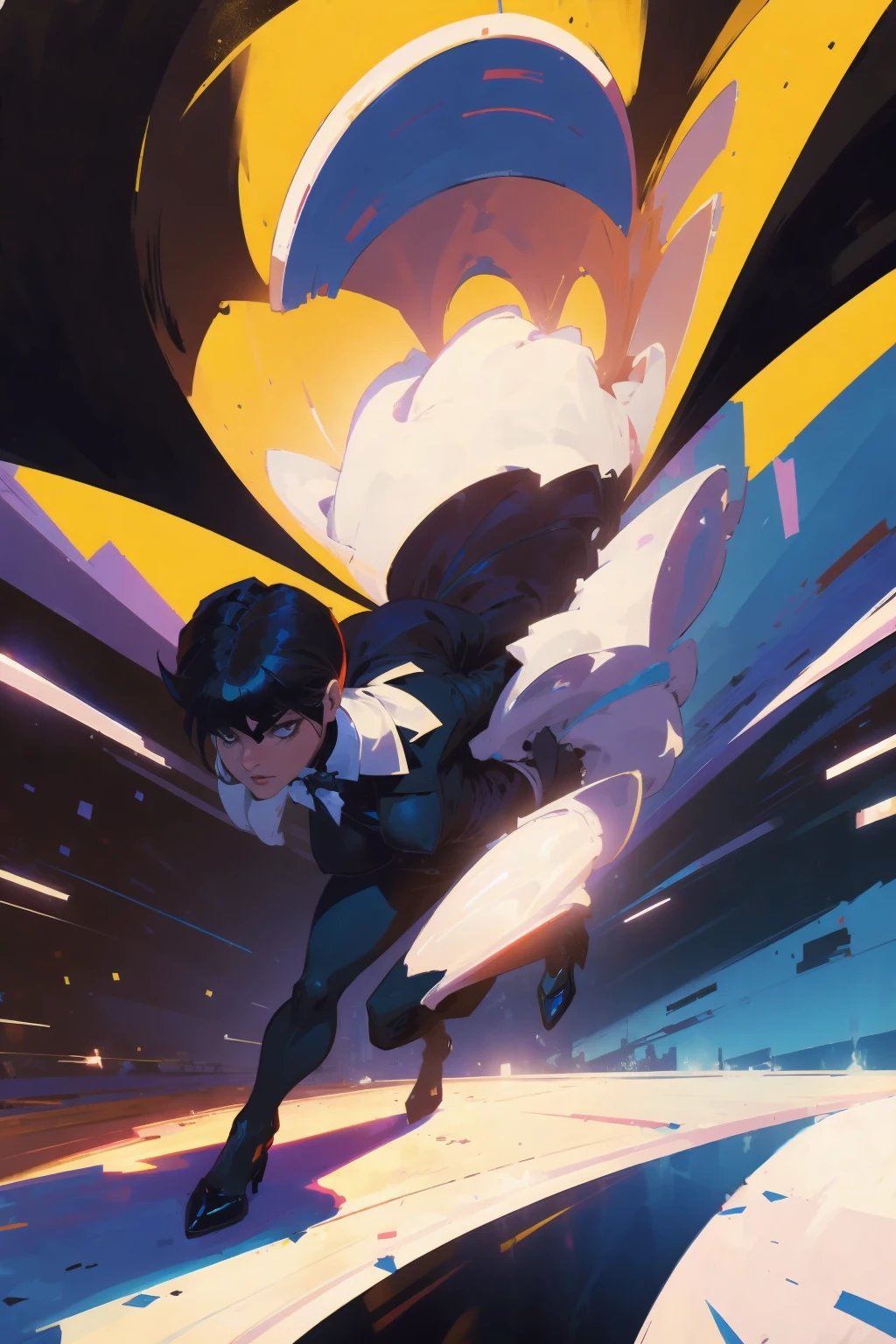 1girl ( by adam hughes) magician , tuxedo
high contrast, best shadow, cinematic lighting
(masterpiece, best quality:1.3),