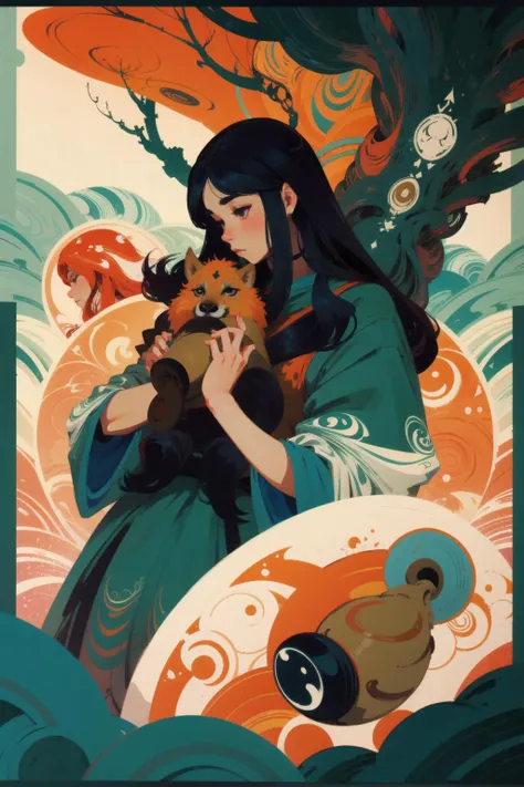 1 beautiful female druid, long hair, animals, forest
fantasy
by Audrey Kawasaki