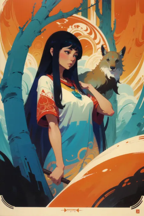 1 beautiful female druid, long hair, animals, forest
fantasy
by Audrey Kawasaki