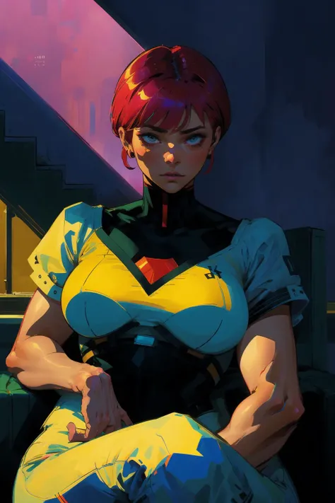 closeup shot of 1 beautiful woman,
sitting on the edge of a tall building (Sui Ishida, )
adam hughes
dramatic lighting
(masterpiece, best quality),