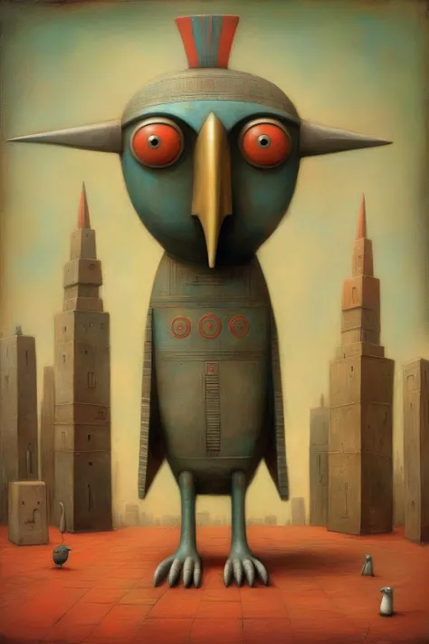 <lora:Shaun Tan Style:1>Shaun Tan Style - Horus in the style of Shaun Tan