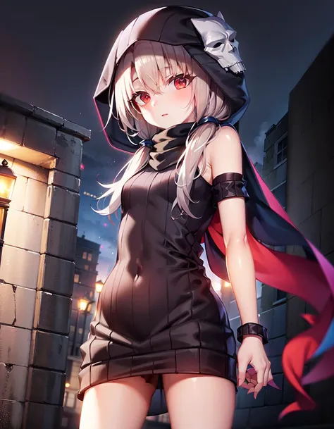 masterpiece, best quality, high resolution, 1girl, solo,
AssassinInstall, Hassan's Hood, 
<lora:illya22outfits:0.7>