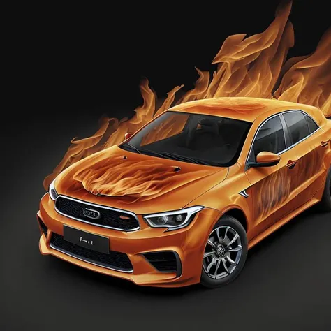 <lyco:FireAI-000020:0.8>,FireAI car