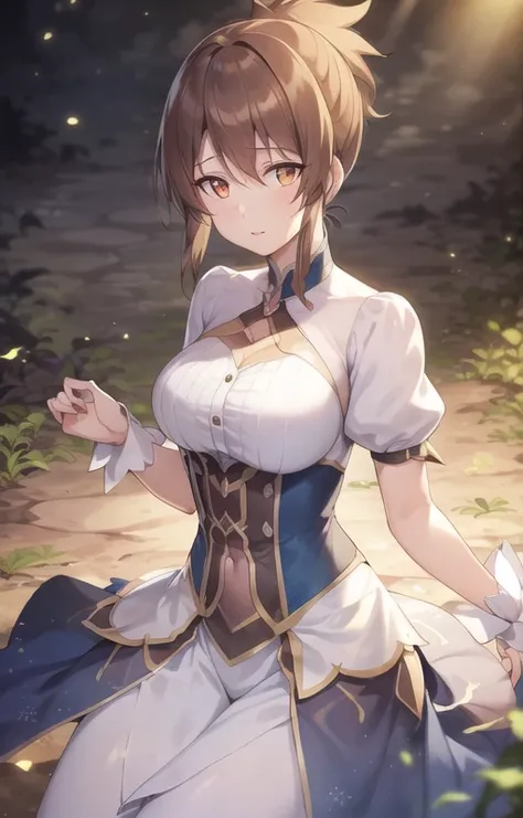 (1girl), solo, (extremely detailed), breasts, detailed hair, brown eyes, best resolution, best quality, ((shining eyes)), outdoors, (((glowing eyes))), ((colorful)), open_clothes, medium breasts,  <lora:MarciDotaDragonsBlood_v1:0.8>, blue sleeves and white outfit.very short ponytail, fighting, best resolution, best quality, (Masterpiece), extremely detailed face, Original Character, perfect lighting, best colors, colorful, beautiful, fine detail, ultra high resolution, Natural Volumetric Lighting And Best Shadows, Deep Depth Of Field, (Highest Quality, Amazing Details:1.4)