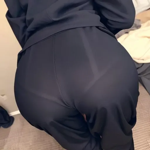 1girl, from behind, formal pants ,
focus on ass, ass up, panty line, pantylines, pantylines,