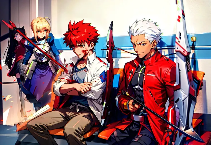 <lora:FatherShotBySonMemeProdigyV3:0.9> INCRSSHOTBYSONMEME, <lora:ironcatlora1Artoria_v10:0.8> artoria pendragon \(fate\), <lora:fate_emiya-10:0.8> emiya shirou <lora:archerFateStayNight_v10:0.8> archer \(fate\), <lora:tohsakaRinFate_v10:0.8> 1girl, tohsaka rin,