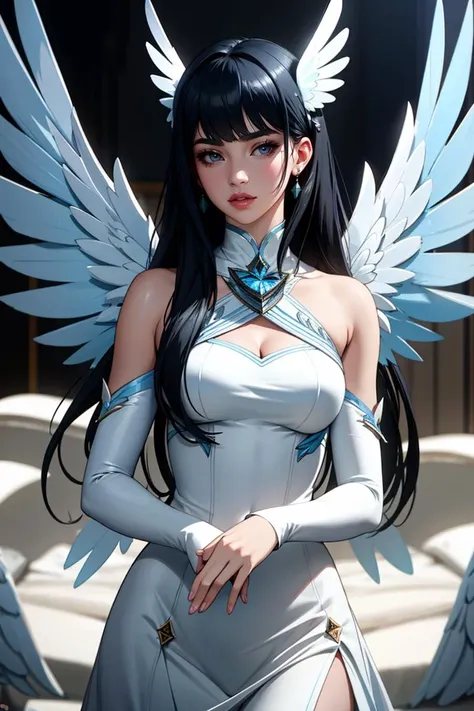 ((Masterpiece, best quality)),photography, detailed skin, realistic, photo-realistic, 8k, highly detailed, full length frame, High detail RAW color art, diffused soft lighting, shallow depth of field, sharp focus, Dua Lipa,edgGaruda_dress, a white and blue bird_woman with wings spread ,wearing edgGaruda_dress <lora:edgGaruda:0.9>
edgASA1