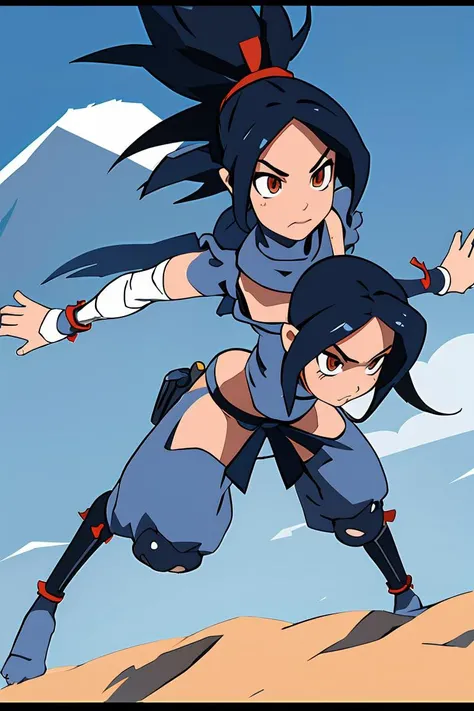 (masterpiece, best quality), 1girl, <lora:Kunoichi:1> kunoichi