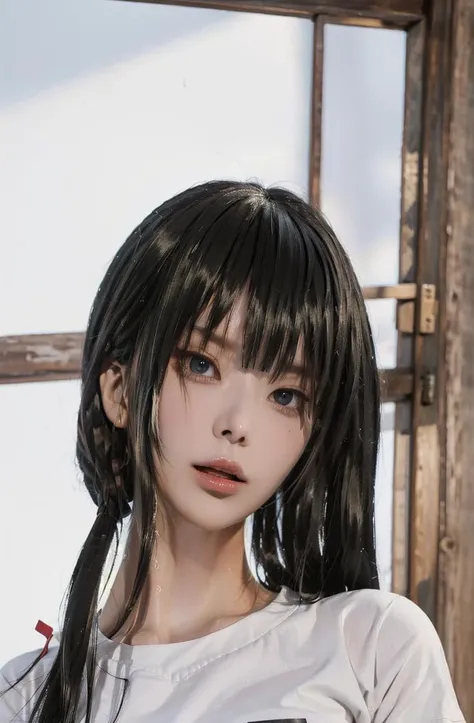 1girl, beautiful girl,Hinata Hyuga,long hair,black hair