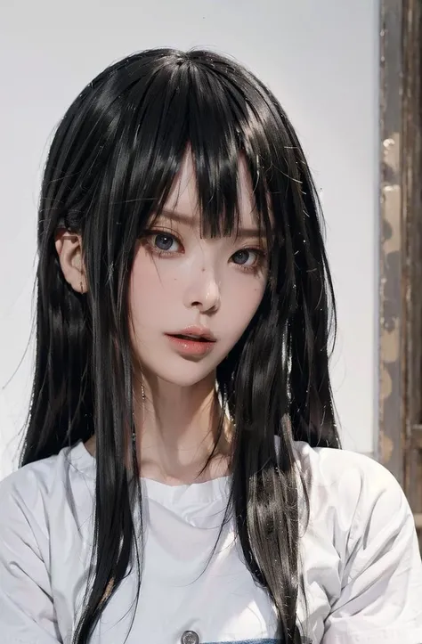 ((best quality, 8k, masterpiece: 1.3)), sharp: 1.2, perfect body beauty: 1.4, slender abs: 1.2, (white t-shirt, and denim shorts: 1.1 ), city streets: 1.2, highly detailed facial and skin textures, detailed eyes, double eyelids, black hair, long hair, small perspective, <lora:Vinnegal:0.9>
