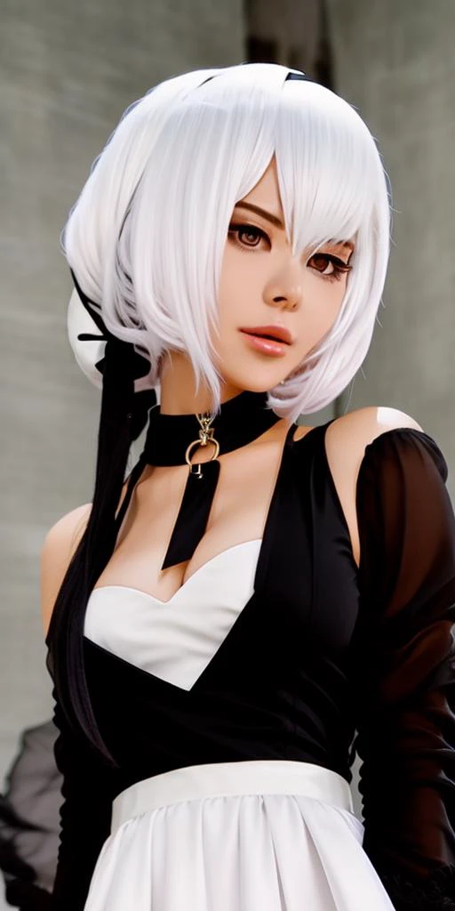 2B, wedding<lora:Vinnegal:0.9>
