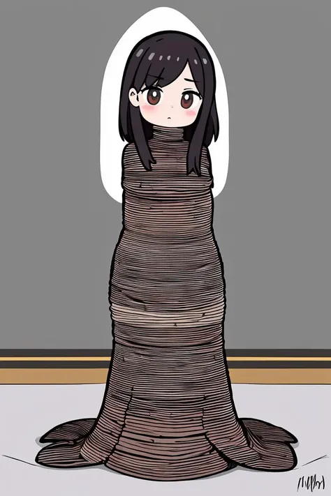 (masterpiece, best quality), 1girl,   <lora:rope:1> rope, mummification