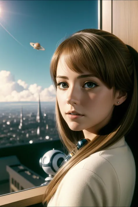 1girl, elegant Photograph, detailed Anime, (Beige theme:0.7) , selfie of a ("Fear of a Bot Planet":1.3) , it is very Relaxing and [Disgusting:Universal:11], Brilliant Oxford in background, Slovak fauna and Saturn's rings in background, Foggy, equirectangular 360, Overdetailed art, Wonder, Dreamcore, Warm lighting, High Shutter Speed, Cinestill 50, 35mm, Film grain,  concept art, raytraced reflections, wallpaper, extremely beautiful, [ (dark art by Todd McFarlane:0.8) , (Terrence Malick:0.8) , (Harvey Kurtzman:1.2) :10]
