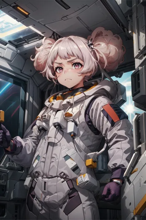 masterpiece,best quality,1girl,(chuatury panlunch),puffy hair,pilot suit,grey gloves,light frown,spacecraft interior,<lora:CHAR-Gundam The Witch from Mercury-Chuatury Panlunch (Chuchu)-v1-NoteKaga:0.9>,