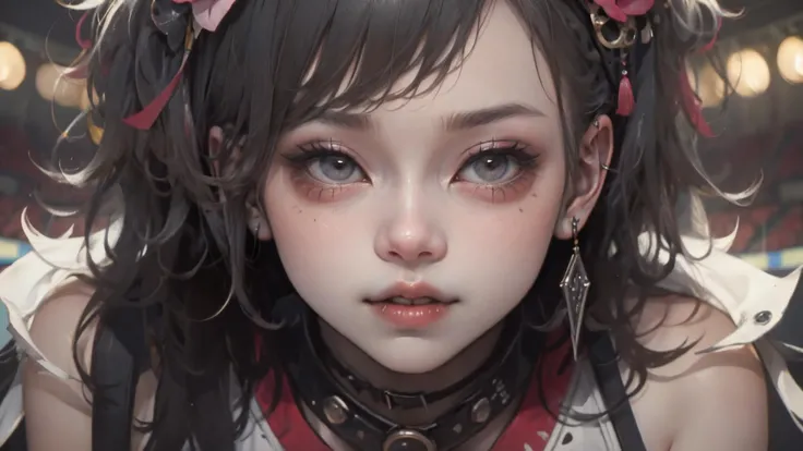 an awarded profesional photography of 1girl L0uS4nd01 with Curvy round body and Small Breasts with brown eyes eyes and Full eyebrows and Burgundy shoelace braid, The Sheer Peplum Top: Flaunting a trendy peplum top with sheer fabric, adding a touch of femininity to her ensemble one eye closed (winking), figure four sitting in A futuristic sports arena with advanced holographic displays and high-tech equipment ,(epic scene:1.3),ultradetialed character with perfect face,detailed skin,(ultrasharp:1.3),(masterpiece:1.1),best quality,(photorealistic:1.2),ultrarealistic,realistic ultradetailed character,4k perfect quality, <lyco:GoodHands-beta2:1> by by Josef Koudelka Bounce Lighting camera cropped legs Magnificent,Imperceptible detail,Intricately designed, (perfect quality face:1.5) hyper-detailed complex, insanely detailed, detailed clothes, detailed skin, detailed body,