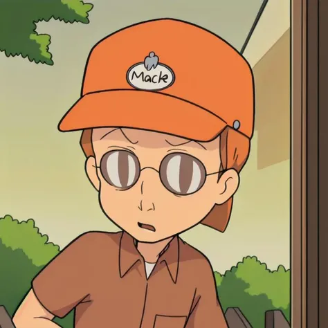 <lora:Dale Gribble - King of the Hill - 1997 - V1:0.8> dale_gribble, orange_mack_track_tracker_hat, sunglasses, brown shirt, anime, chibi, <lora:LCM_SD15:1.0>