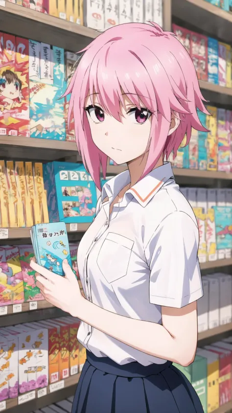 masterpiece, best quality, highres, BREAK,
,very bored,, , , ,(looking at viewer:1.1), ,BREAK, <lora:sakura-dfrag:0.8>, sakura mizukami, school uniform, white shirt
,