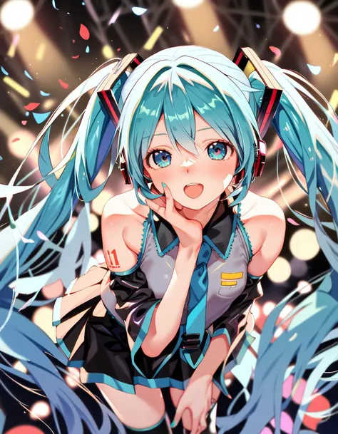 score_9, score_8_up,score_7_up,score_6_up, hatsune miku, concert,  <lora:kink_style_xl_v5:1.2>