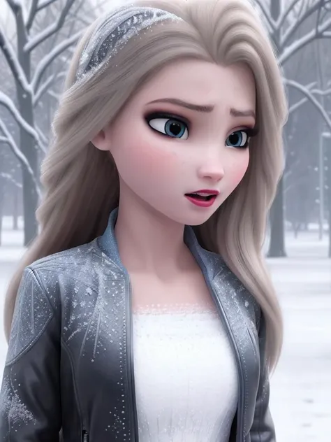 <lora:elsaDisneyWrise_v10:0.7> a girl in a snowy park, snowfall, concert, leather jacket, angry face, (highly detailed body), (highly detailed face), real human skin, detailed skin texture, wide angle, HDR, professional photo, realistic shadows, detailed shadows, realistic outfit, film grain, raw photo, physically-based rendering, vibrant colors <lora:epiNoiseoffset_v2:0.5>