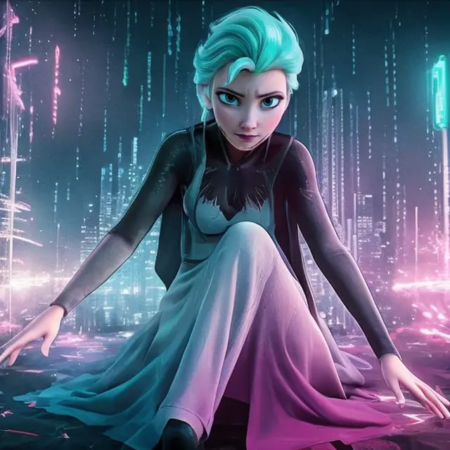 <lora:Wrise_Elsa2:0.7>
cyberpunk, neon