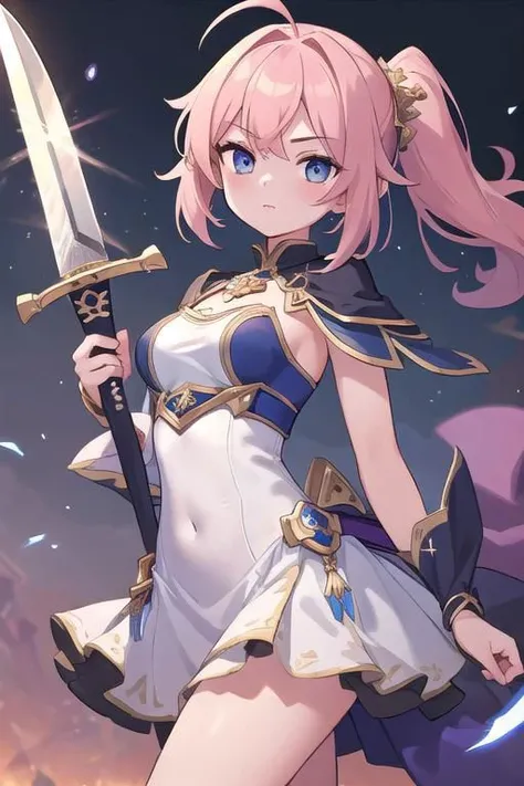 (masterpiece), best quality,((1girl)),magical sword knight girl