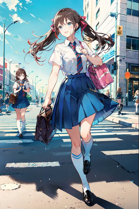 ,(Masterpiece:1.2, high quality), (pixiv:1.4),TIV,
1girl, transparent, umbrella, skirt, sky, solo, holding, black hair, outdoors, bag, cloud, looking at viewer, shirt, short hair, holding umbrella, white skirt, bangs, transparent umbrella, railing, jewelry, short sleeves, closed mouth, blue eyes, teruterubouzu, jacket, blue sky, blurry, black shirt, standing, cloudy sky, smile, collarbone, blush, depth of field, day, open clothes, bracelet, pink jacket, bridge, cowboy shot <lora:TIV:0.8>