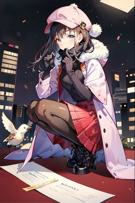 ,(Masterpiece:1.2, high quality), (pixiv:1.4),TIV,
1girl, transparent, umbrella, skirt, sky, solo, holding, black hair, outdoors, bag, cloud, looking at viewer, shirt, short hair, holding umbrella, white skirt, bangs, transparent umbrella, railing, jewelry, short sleeves, closed mouth, blue eyes, teruterubouzu, jacket, blue sky, blurry, black shirt, standing, cloudy sky, smile, collarbone, blush, depth of field, day, open clothes, bracelet, pink jacket, bridge, cowboy shot <lora:TIV:0.8>