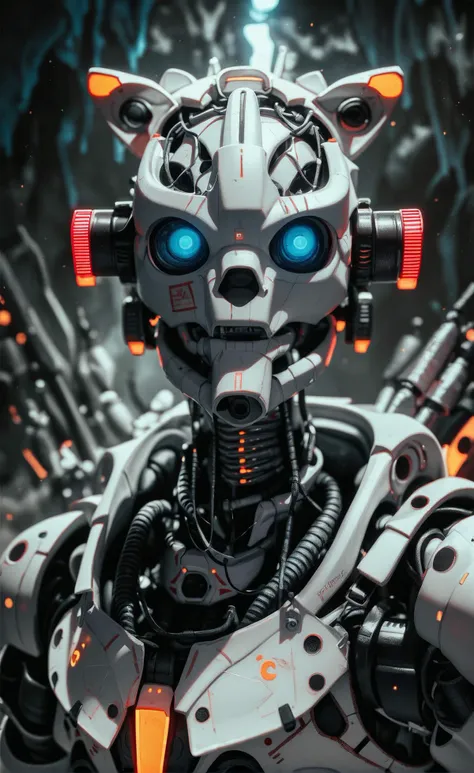 score_9, score_8, score_8_up, score_7_up, score_6, rating_safe, giant robot trooper in a cave, surreal xeno creatures chasiing, dynamic motion, darkness, spotlights, realistic, photoshot, ultrarealistic, cinematic, highly detailed, high contrast <lora:prbt1:1.5>