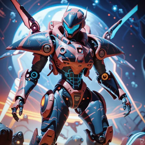 score_9, score_8, score_8_up, score_7_up, score_6, rating_safe, cinematic, stark black armor, cyborg robot space warrior in dark sci-fi style, intricate parts, futuristic cloak, detailed textures, advanced alien technology, sharp contrasts and vibrant neon highlights, depth, dynamic motion, assertive pose, exuding confidence, ready to engage in galactic combat, background is rich with sci-fi elements, hovering spaceships, distant planets, starfield, interstellar theme, epic cosmic colors <lora:prbt1:1> <lora:cybrk-knight:1>