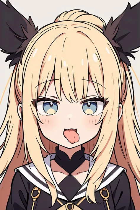 (masterpiece:1.2), (highest quality:1.2), perfect eyes, perfect face, perfect lighting, no background, 1 girl　Cat ear　(big breasts)　blonde　blue eyes　, ((Webby Hair)), blunt bangs, noble long hair, cute eyes, Medium chest, ((((bright)))), , vivid description, ((abs)), Tsurime, open mouth, angry, smile, nude, medium breast, ((((glaring)))), ((from above)), ((front)), open mouth, Vivid depiction, ahegao, hair ornament, smile+happy, smile, Are standing (tooth), ((looking up:1.3))), (face close up:1.4) orgasm, scared, ((((((cum on tongue)))))), Sweat, ((dark skin)), ((((((cum on hair))))))