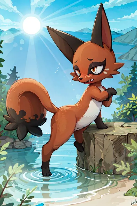masterpiece,best_quality
Nickit, pokemon (creature),
<lora:Nickit_1.0ver:0.7>,tail
forest, lake, day,sunlight