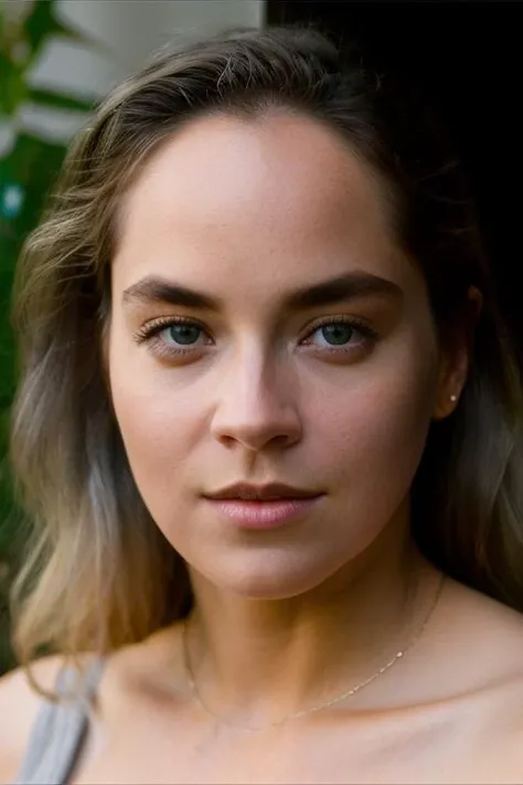 Realistic photo of a beautiful sh4r0ns-v2 woman, 1girl, solo, long hair, looking at viewer, grey eyes, (((blonde hair))), jewelry, lips, ring, realistic, soft lighting, professional Photography, Photorealistic, detailed, RAW, analog, sharp focus, 8k, HD, DSLR, high quality, Fujifilm XT3, film grain, award winning, masterpiece<lora:sh4r0ns-v2:1.0>