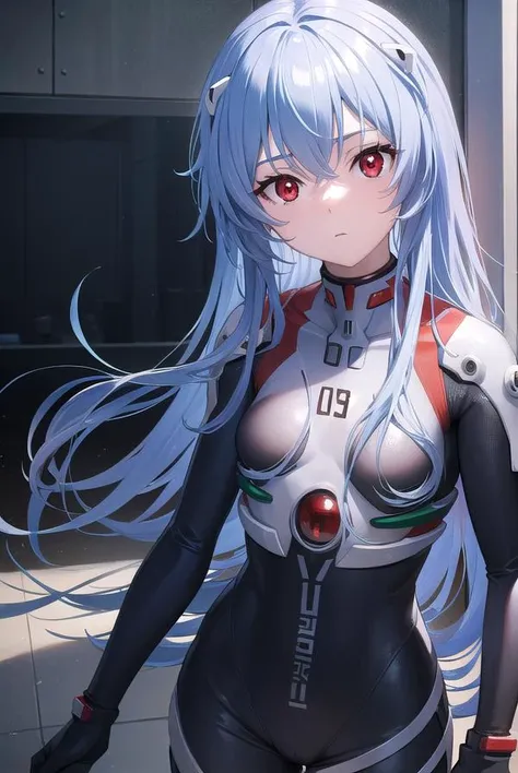 reiayanami, <lora:reiayanami-lora-nochekaiser:1>, 
rei ayanami, blue hair, long hair, (red eyes:1.5), (small breast:1.2),
BREAK bodysuit, headgear, plugsuit, white bodysuit,
BREAK outdoors, city,
BREAK looking at viewer, (cowboy shot:1.5),
BREAK <lyco:GoodHands-beta2:1>, (masterpiece:1.2), best quality, high resolution, unity 8k wallpaper, (illustration:0.8), (beautiful detailed eyes:1.6), extremely detailed face, perfect lighting, extremely detailed CG, (perfect hands, perfect anatomy),