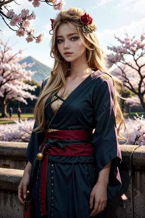 (masterpiece, highres) <lora:add_detail:0.5>, <lora:epi_noiseoffset2:1>, <lora:PriscillaW:0.8>
PriscillaW, 1girl, solo, long hair, blonde hair, green eyes, yukata, japan, cherry blossoms, hair hair ornament,