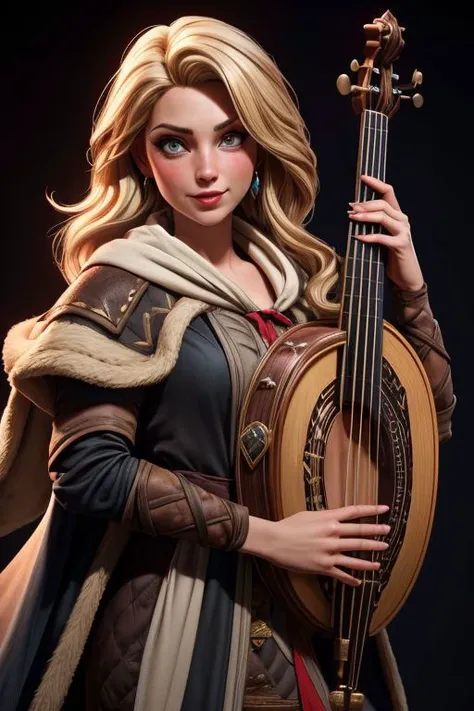 (masterpiece), hdr, proud mood, sexy pose,
1girl, long hair, blonde hair, Witcher3Priscilla, dress as a bard, ((bard robe)), colorfull outfit,
<lora:add_detail:1> <lora:Witcher3Priscilla-000008:0.8>
black background, dim light, looking at viewer,