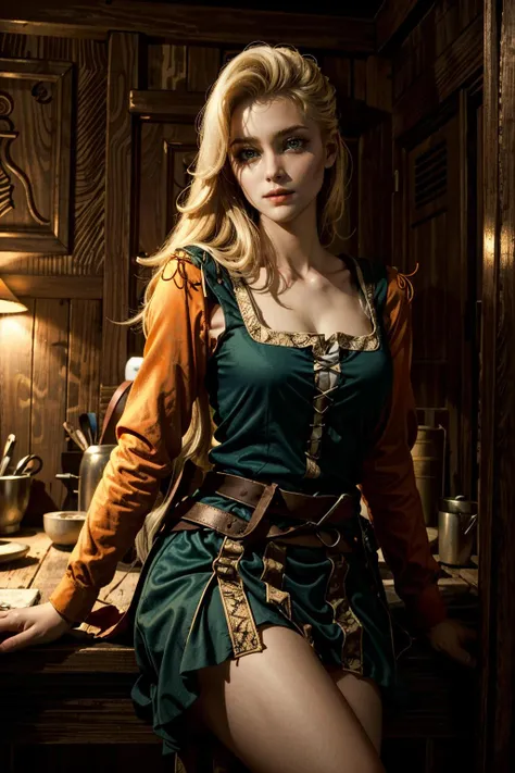 (masterpiece, highres) <lora:add_detail:0.5>, <lora:epi_noiseoffset2:1>, <lora:PriscillaW:0.8>
PriscillaW, 1girl, solo, long hair, blonde hair, green eyes, High angle shot, tavern, medieval,