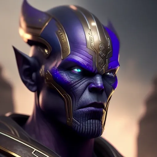 <lora:ppdalns:1.2> realistic portrait of thanos mix pdalns , 4k, high detailed, cinematic