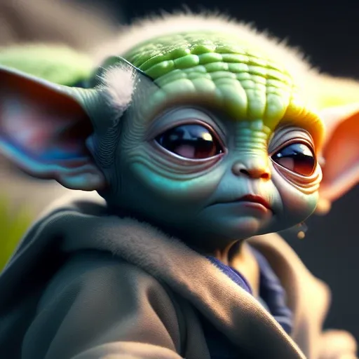 <lora:ppdalns:1.2> realistic portrait of pdalns as baby yoda , 4k, high detailed, cinematic