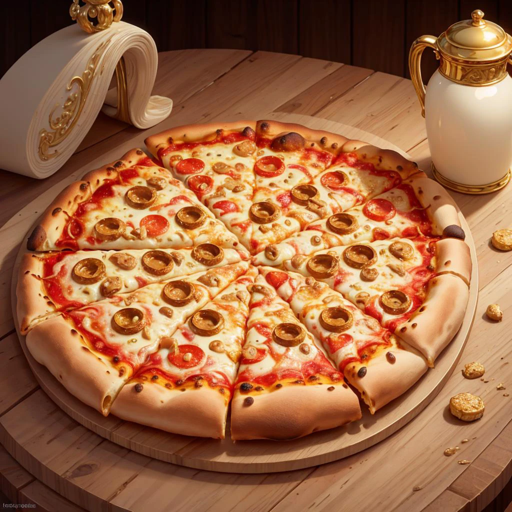 best quality, pizza, IvoryGoldAI, <lyco:IvoryGoldAIv2:0.7>