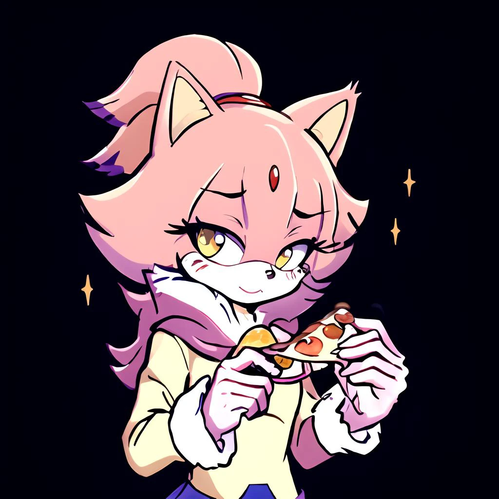 masterpiece, best quality, blazecat,<lora:blazeTheCatSonic_v05:0.6>, Beautiful Art Style, 1girl, young woman, covering face, varied, winter, holding_pizza, arle 1girl, <lora:arleNadjaPuyopuyoSeriesVer_v11:0.6>, ttpc-fc, <lora:ttpt-fC-v2:0.8>